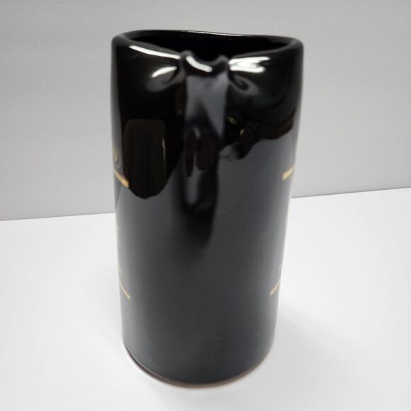Vintage Imported BLACK VELVET Blended Canadian WHISKEY 6" Ceramic Pitcher Mug - Picture 4 of 6